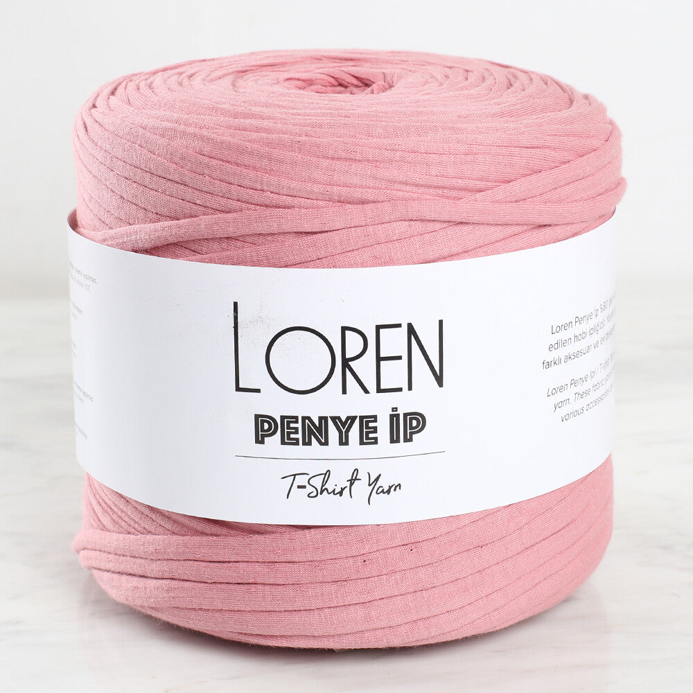 Loren Penye Kumaş El Örgü İpi Gül Kurusu - 36